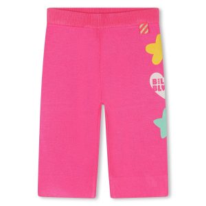 Pantalone Billieblush in filo fucsia con stampe laterali