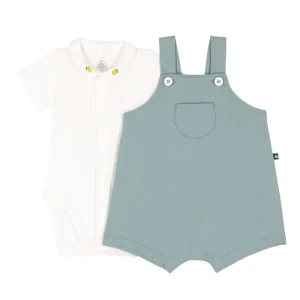 Salopette Petit Bateau con body salvia