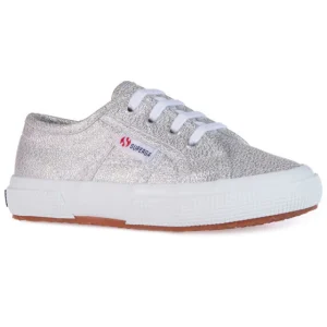 Superga grey silver glitter kids