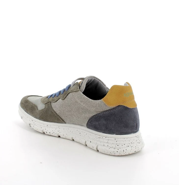 Igi&co Sneakers uomo tela e pelle scamosciata - verde (memory foam) - immagine 4