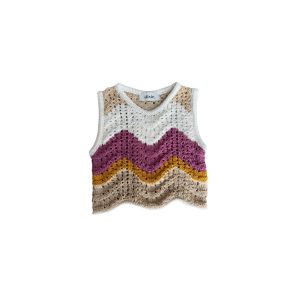 Top Dixie crochet multicolor