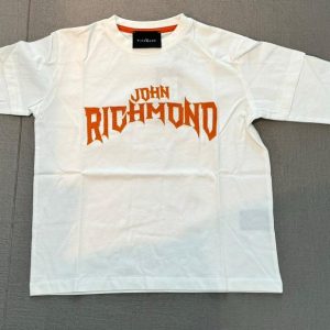 Tshirt Richmond con scritta arancio