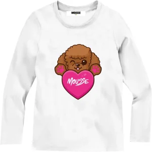 Tshirt Mousse a manica lunga con stampe barboncini