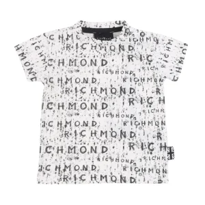 Tshirt Richmond a mezza manica con scritte nere
